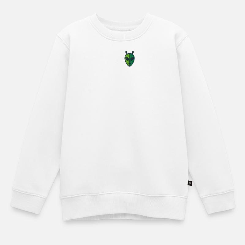 Alien à deux visages - Sweat Premium enfant bio - blanc