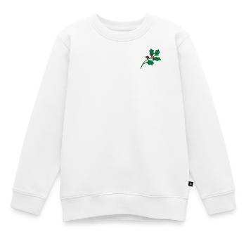 Holly - Kinder Premium Organic Sweatshirt - Weiß - Vorne - AI Model Kid Male (0cm)