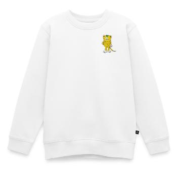 Janosch Kleiner Tiger Stick - Kinder Premium Organic Sweatshirt - Weiß - Vorne - AI Model Kid Male (0cm)