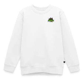 Stegosaurus - Sweat Premium enfant bio - blanc - Devant - AI Model Kid Male (0cm)