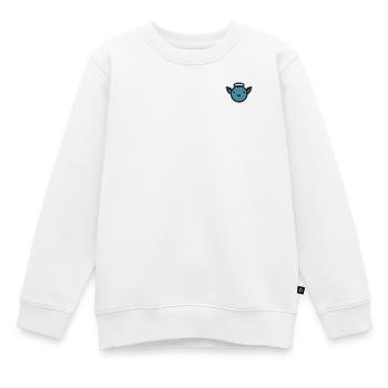 Engel Gesicht - Kinder Premium Organic Sweatshirt - Weiß - Vorne - AI Model Kid Male (0cm)