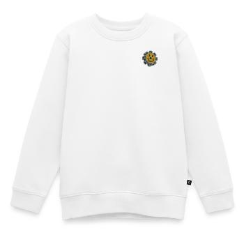 Roue dentée - Sweat Premium enfant bio - blanc - Devant - AI Model Kid Male (0cm)