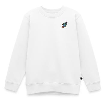 Spaceship - Kinder Premium Organic Sweatshirt - Weiß - Vorne - AI Model Kid Male (0cm)