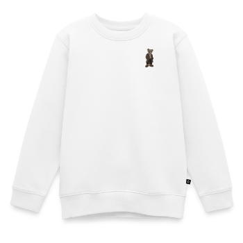 Teddybär - Kinder Premium Organic Sweatshirt - Weiß - Vorne - AI Model Kid Male (0cm)