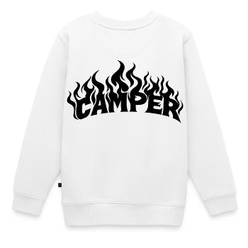 Camper Flames - Sweat Premium enfant bio - blanc - Dos - AI Model Kid Male (0cm)