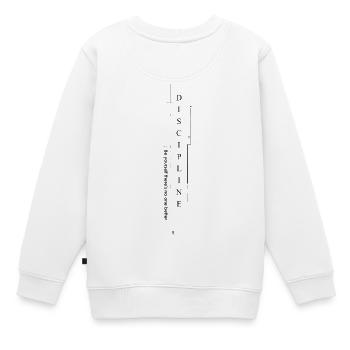 respect_marcel merch - Sweat Premium enfant bio - blanc - Dos - AI Model Kid Male (0cm)