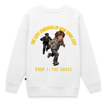 Die verlorenen Kinder von New York City - Kinder Premium Organic Sweatshirt - Weiß - Hinten - AI Model Kid Male (0cm)