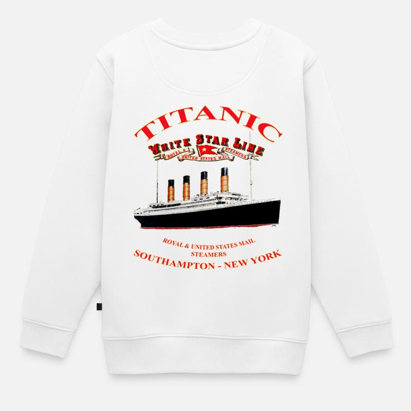 TITANIC LEGEND CREATION Louis RUNEMBERG © Adagp - Sweat Premium enfant bio - blanc