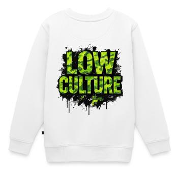 Scène streetstyle auto-tuning de basse culture - Sweat Premium enfant bio - blanc - Dos - AI Model Kid Male (0cm)