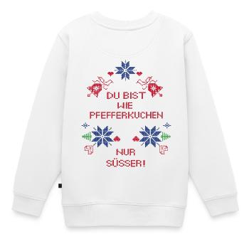 Avent en pain d’épices - Sweat Premium enfant bio - blanc - Dos - AI Model Kid Male (0cm)