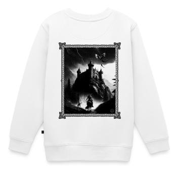 Épée et Sourcerie - Sweat Premium enfant bio - blanc - Dos - AI Model Kid Male (0cm)