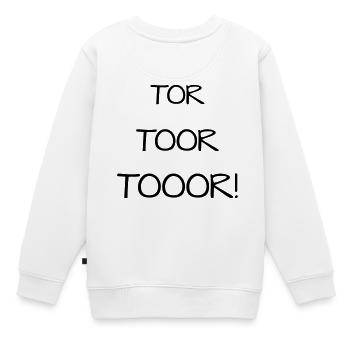 TOR TOOR TOOOR! Fußball Fan Meisterschaft Spiel - Kinder Premium Organic Sweatshirt - Weiß - Hinten - AI Model Kid Male (0cm)