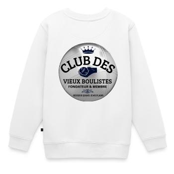 Pétanque, Pétanque-Fan, Bowler - Kinder Premium Organic Sweatshirt - Weiß - Hinten - AI Model Kid Male (0cm)