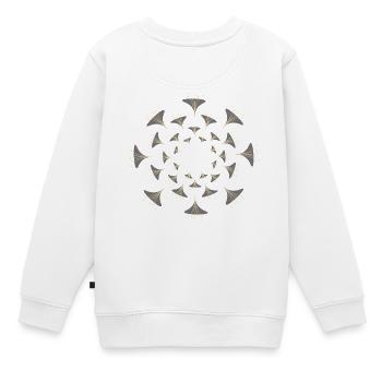 Symbole graphique - Sweat Premium enfant bio - blanc - Dos - AI Model Kid Male (0cm)