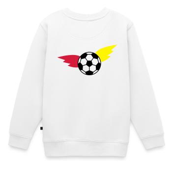 Championnat de ballon de football - Sweat Premium enfant bio - blanc - Dos - AI Model Kid Male (0cm)