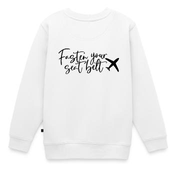 Jeûner votre ceinture - Sweat Premium enfant bio - blanc - Dos - AI Model Kid Male (0cm)