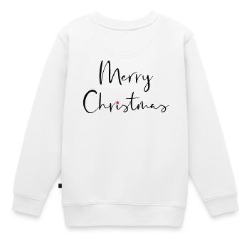 Merry Christmas Stern Geschenk Weihnachten - Kinder Premium Organic Sweatshirt - Weiß - Hinten - AI Model Kid Male (0cm)