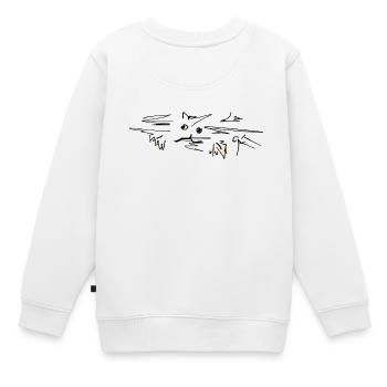 Chat Chat - Sweat Premium enfant bio - blanc - Dos - AI Model Kid Male (0cm)
