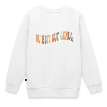 Rétro années 70 groovy You’re Good Enough Hippie Boho - Sweat Premium enfant bio - blanc - Dos - AI Model Kid Male (0cm)