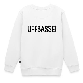 UFFBASSE Dialekt badisch - Kinder Premium Organic Sweatshirt - Weiß - Hinten - AI Model Kid Male (0cm)
