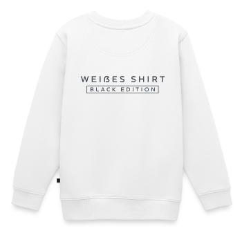 Weißes T-Shirt Black Edition - Kinder Premium Organic Sweatshirt - Weiß - Hinten - AI Model Kid Male (0cm)
