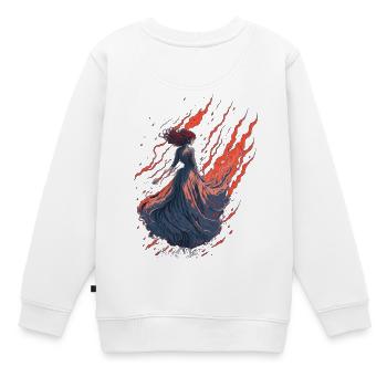 Fau fantôme - Sweat Premium enfant bio - blanc - Dos - AI Model Kid Male (0cm)
