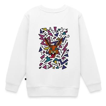 Raurackl Années 90 - Sweat Premium enfant bio - blanc - Dos - AI Model Kid Male (0cm)
