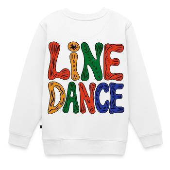 Ambiances de danse en ligne - Sweat Premium enfant bio - blanc - Dos - AI Model Kid Male (0cm)