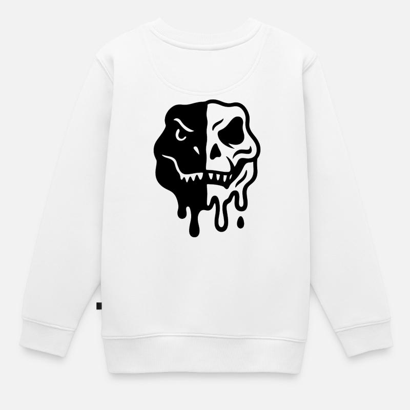 Dinoarmy_Rex - Kinder Premium Organic Sweatshirt - Weiß