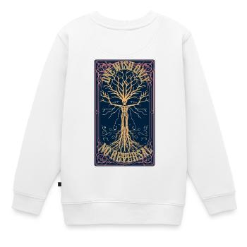 T-shirt Mystic Willow Wish Tarot - Esthétique sombre - Sweat Premium enfant bio - blanc - Dos - AI Model Kid Male (0cm)