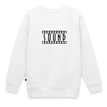 son - Sweat Premium enfant bio - blanc - Dos - AI Model Kid Male (0cm)