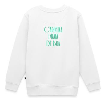 Capoeira Praia Boa - Kinder Premium Organic Sweatshirt - Weiß - Hinten - AI Model Kid Male (0cm)
