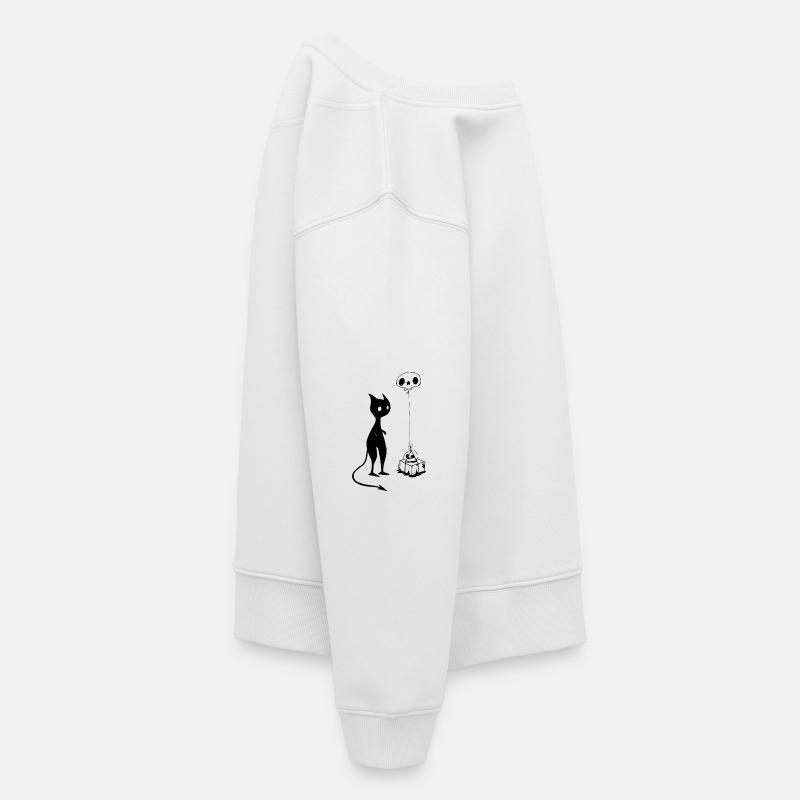 Cat gift skull devil evil - Kids Premium Organic Sweatshirt - white