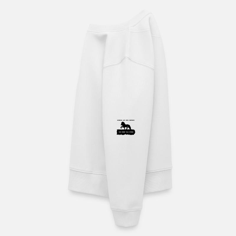 Spruch 6 mit Pferd 1 schwarz - Kinder Premium Organic Sweatshirt - Weiß