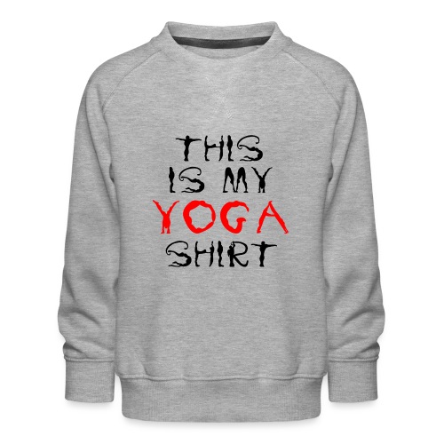 camicia yoga sport namaste spiritualità pace amore - Felpa premium da bambini
