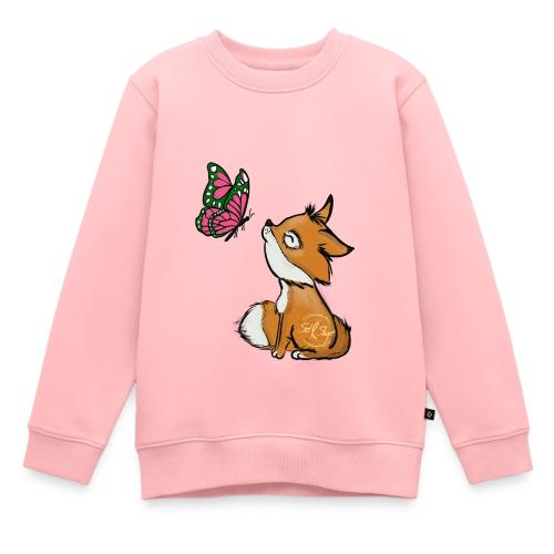 Volpe e farfalla - Design per bambini e neonati - Felpa Premium bambino bio