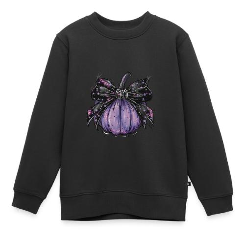 El estilo se encuentra con el fantasma - Sudadera de cuello redondo para niño/adolescente Premium ecológica