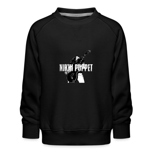 NP gitarrist Logo weiss - Kinder Premium Pullover