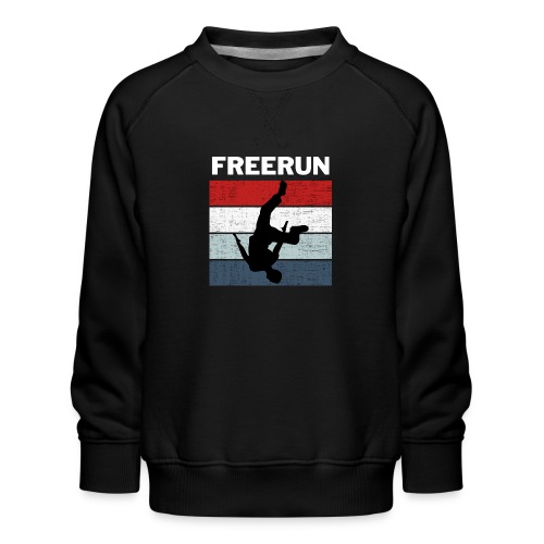 Freerun color cadeau parkour humour traceur - Sweat ras-du-cou Premium Enfant