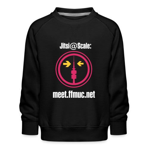 Freifunk Jitsi-Meet weiß - Kinder Premium Pullover