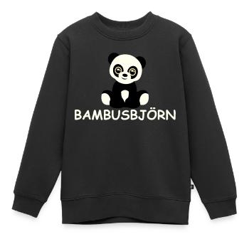Bambus-Björn - Kinder Premium Organic Sweatshirt - Schwarz - Vorne - AI Model Kid Female (0cm)
