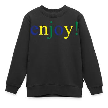 Spass - Kinder Premium Organic Sweatshirt - Schwarz - Vorne - AI Model Kid Female (0cm)