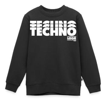 TECHNOLOGIE - Sweat Premium enfant bio - noir - Devant - AI Model Kid Female (0cm)