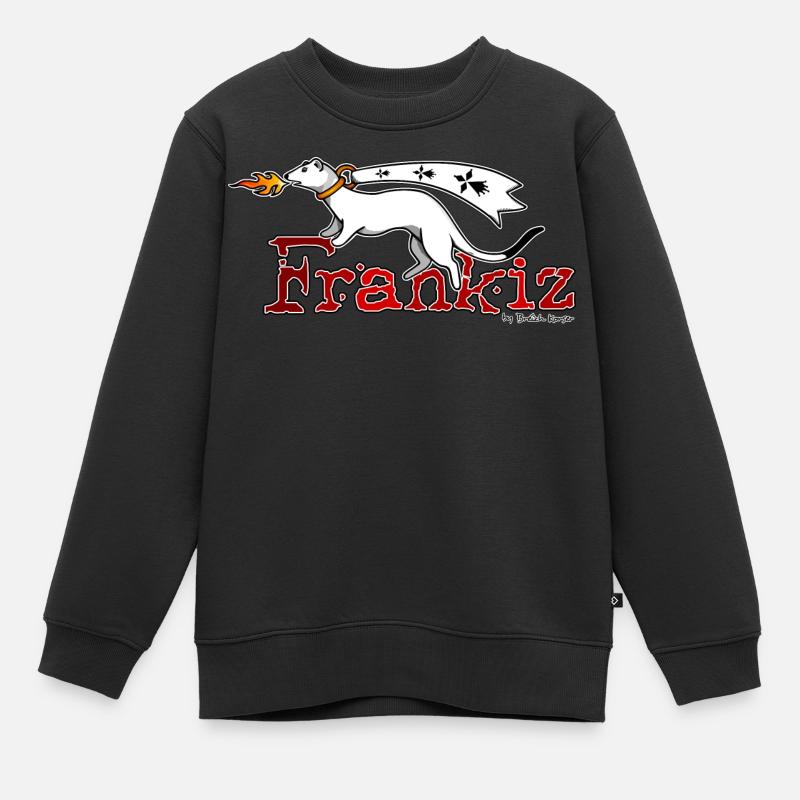 Frankiz (Liberté) - Sweat Premium enfant bio - noir