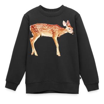 Fowl Reh Bambi - Kinder Premium Organic Sweatshirt - Schwarz - Vorne - AI Model Kid Female (0cm)