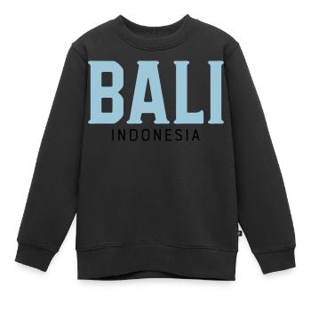 Bali - Sweat Premium enfant bio - noir - Devant - AI Model Kid Female (0cm)