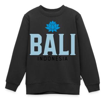 Bali - Sweat Premium enfant bio - noir - Devant - AI Model Kid Female (0cm)