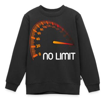 Tacho - No Limit - Kinder Premium Organic Sweatshirt - Schwarz - Vorne - AI Model Kid Female (0cm)