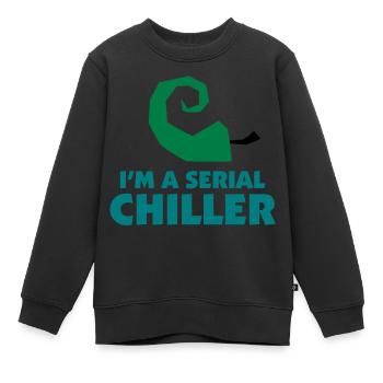 Je suis un refroidisseur de série - Sweat Premium enfant bio - noir - Devant - AI Model Kid Female (0cm)