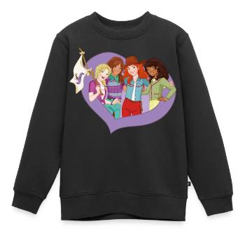 Schleich Horse Club Sofia Lisa Hannah Sarah - Kinder Premium Organic Sweatshirt - Schwarz - Vorne - AI Model Kid Female (0cm)
